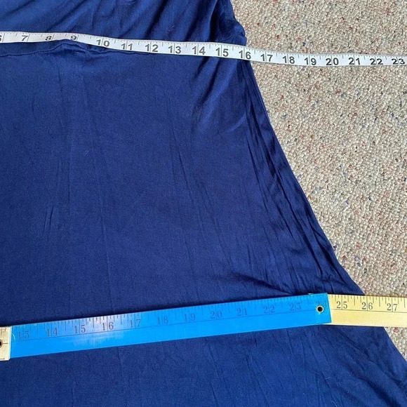 I.N.C International concepts Blue Tied Dye Gemstone Flare Maxi Skirt Women Sz XL - Picture 2 of 7